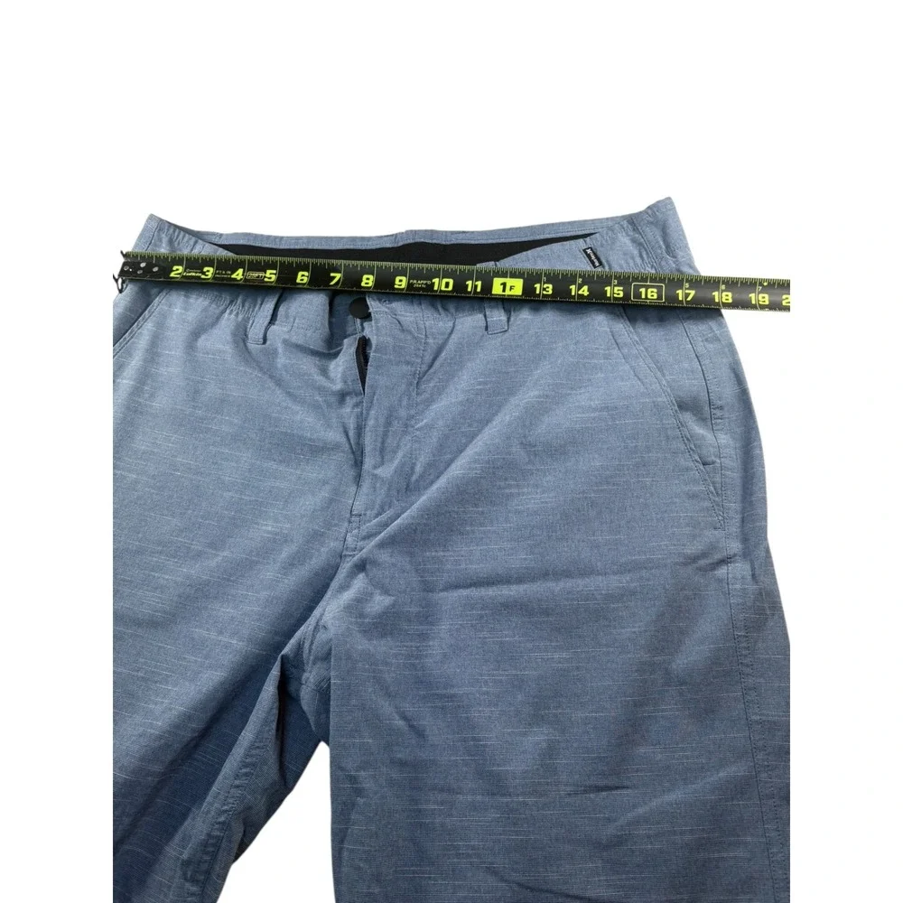 Hurley Hybrid Shorts Men 34 Blue Gray Excellent Quick Dry Walkshorts Heather